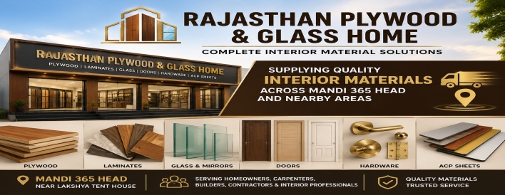 Glass Plywood Hardware - Rajasthan Plywood & Glass Home- Mandi 365 Head